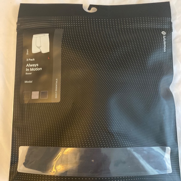 Lululemon 3 Pack Large New in package Boxer Briefs Modal Short 5" - Picture 3 of 4